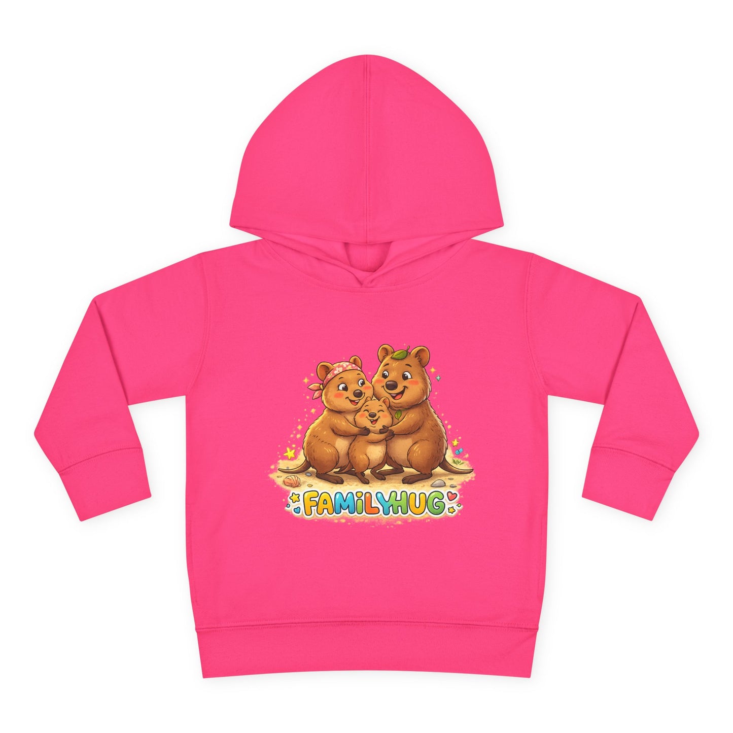 Family Hug Quokka Toddler Pullover Fleece Hoodie