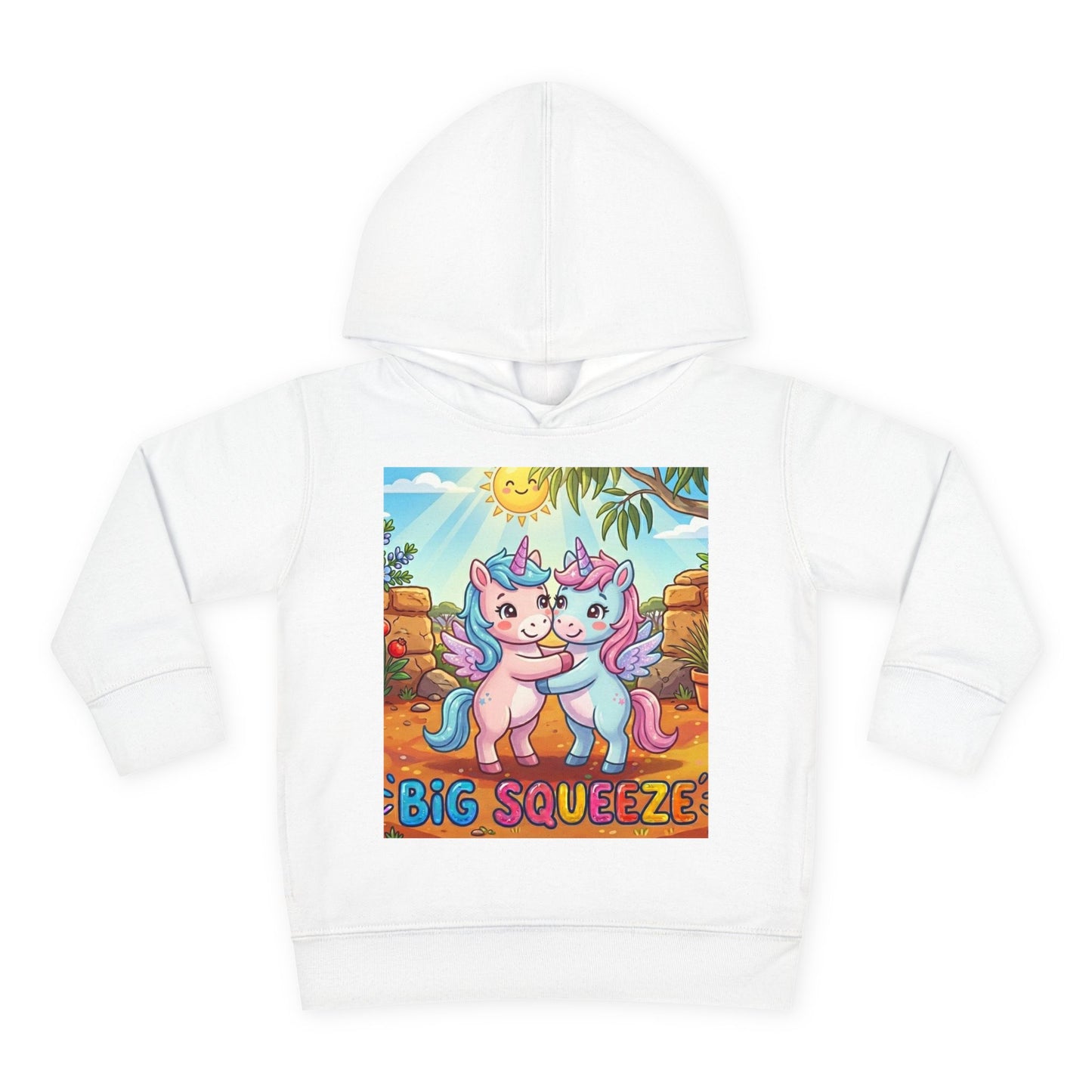Big Squeeze Unicorn Toddler Pullover Fleece Hoodie