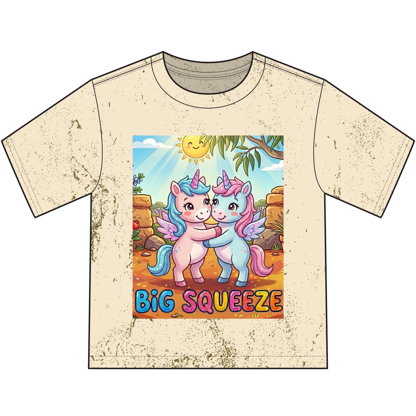 Big Squeeze Unicorn Heavyweight Color Blast Youth T-Shirt