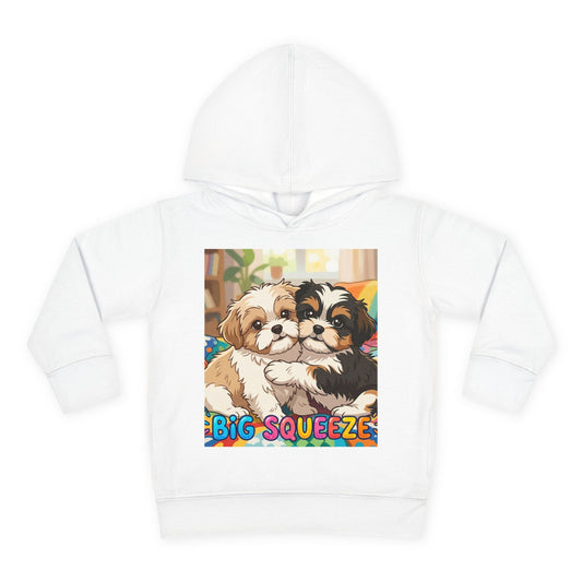 Big Squeeze Shih Tzu Toddler Pullover Fleece Hoodie