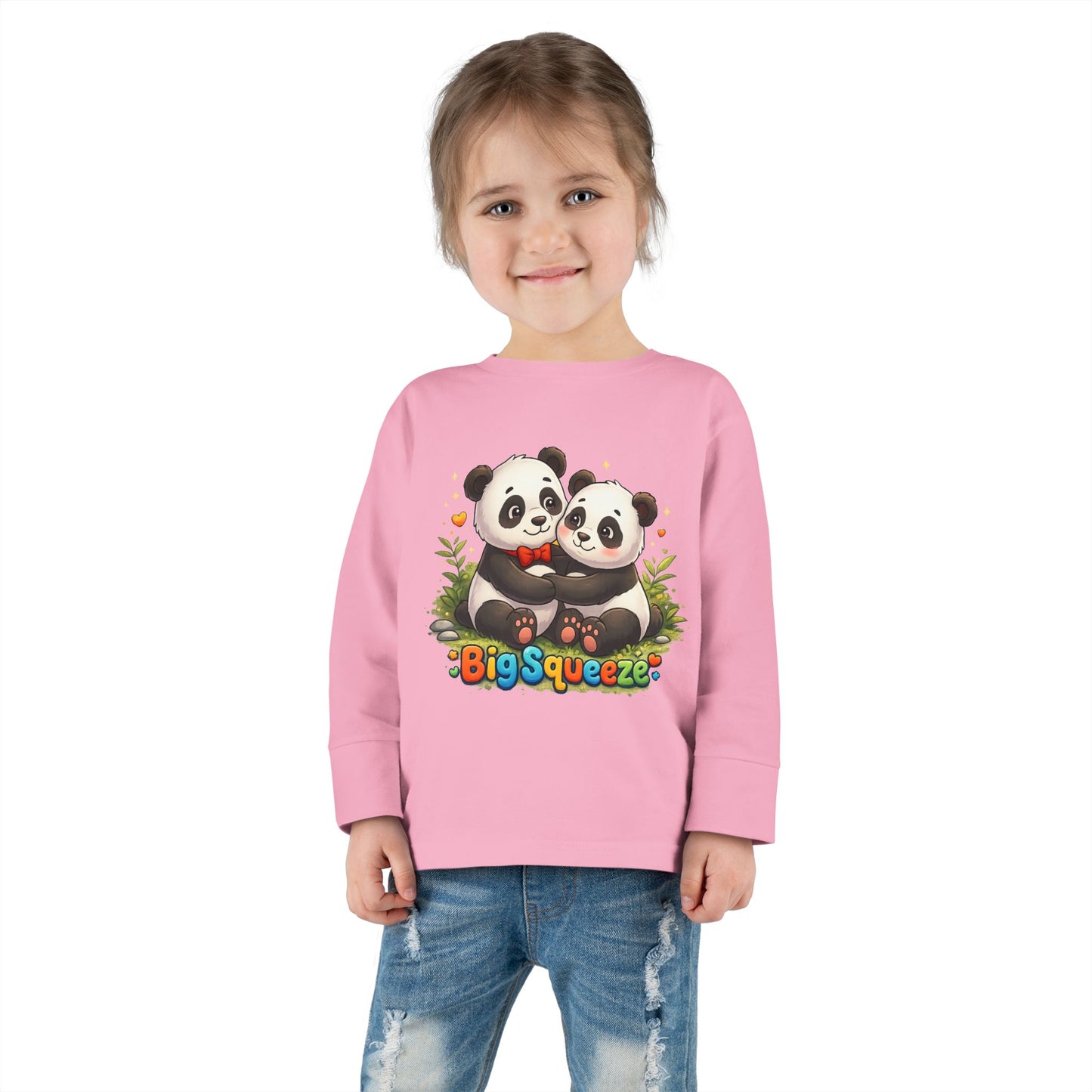Big Squeeze Panda Toddler Long Sleeve Tee
