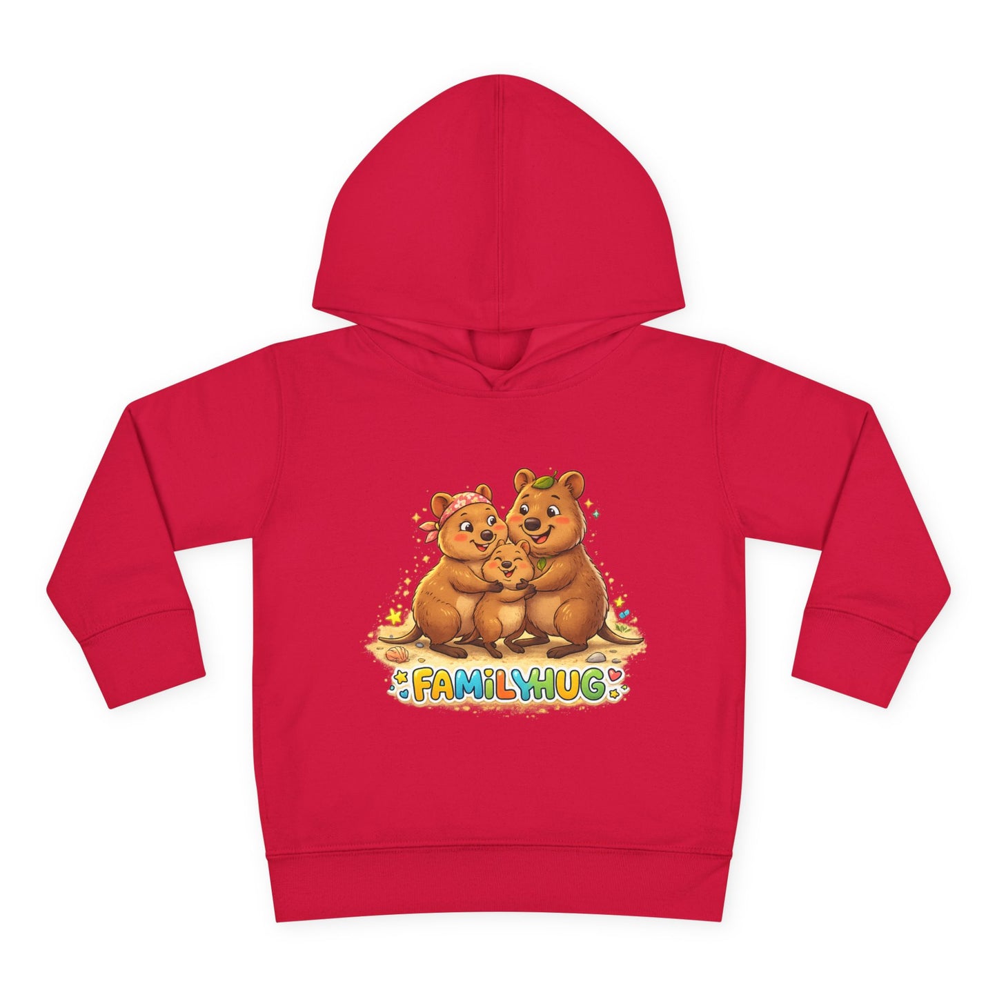Family Hug Quokka Toddler Pullover Fleece Hoodie