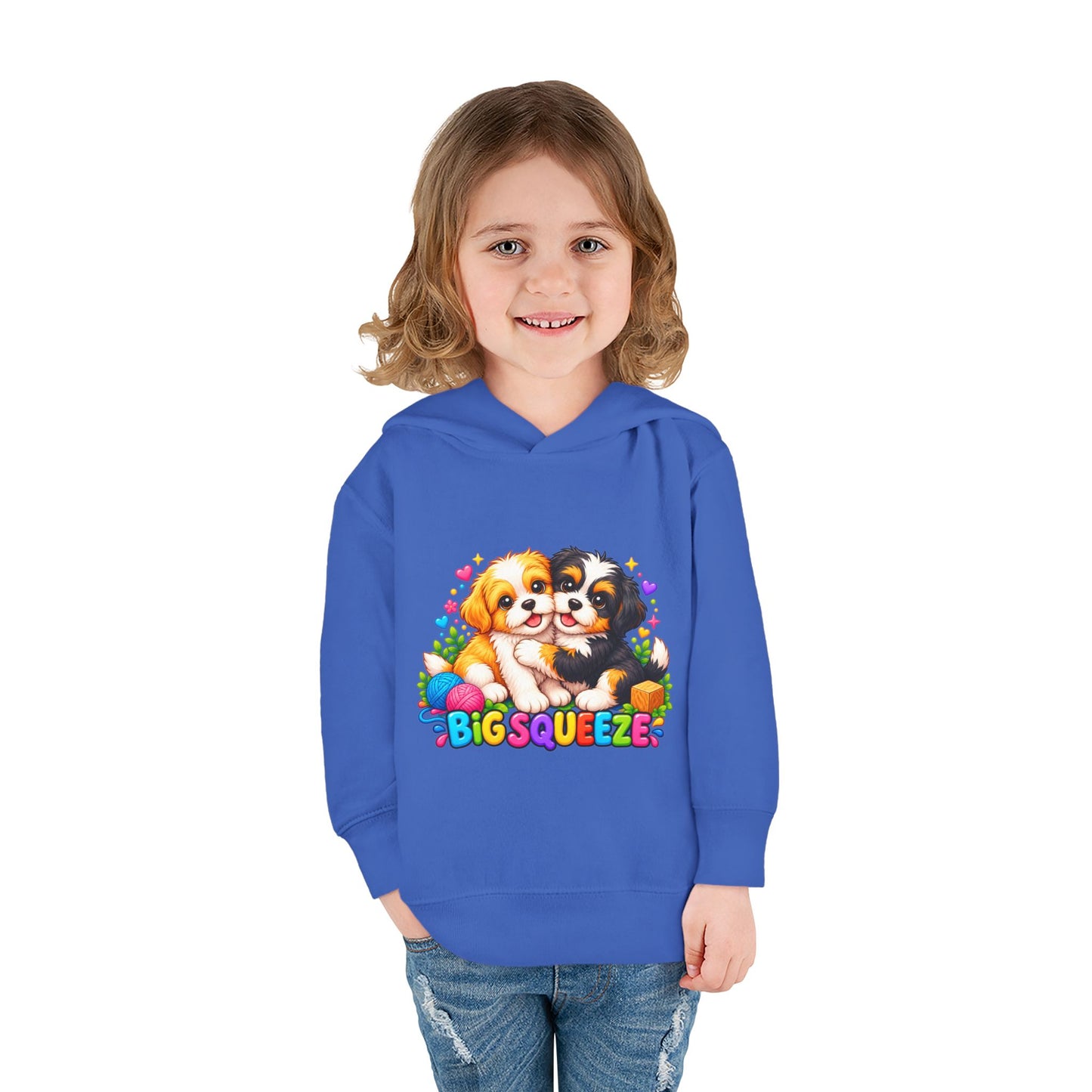 Big Squeeze Shih Tzu Toddler Pullover Fleece Hoodie