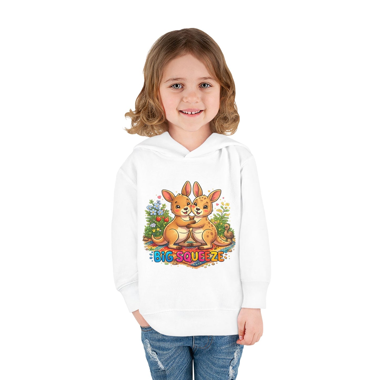 Big Squeeze Kangaroo Toddler Pullover Fleece Hoodie