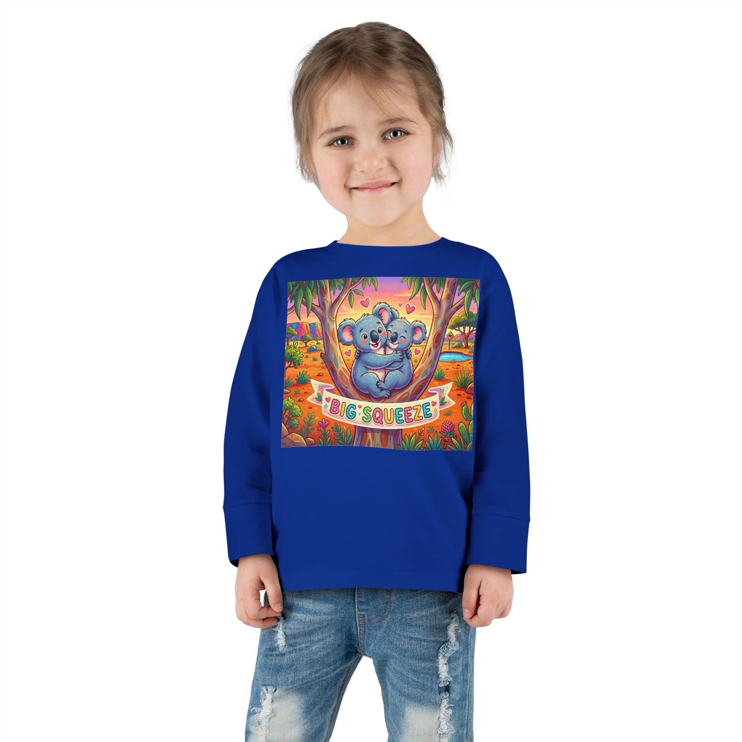Big Squeeze Koala Toddler Long Sleeve Tee