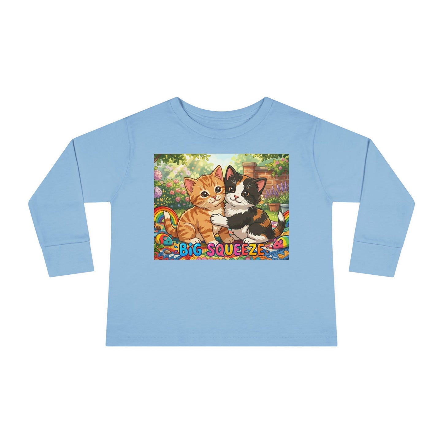 Big Squeeze Kitten Toddler Long Sleeve Tee