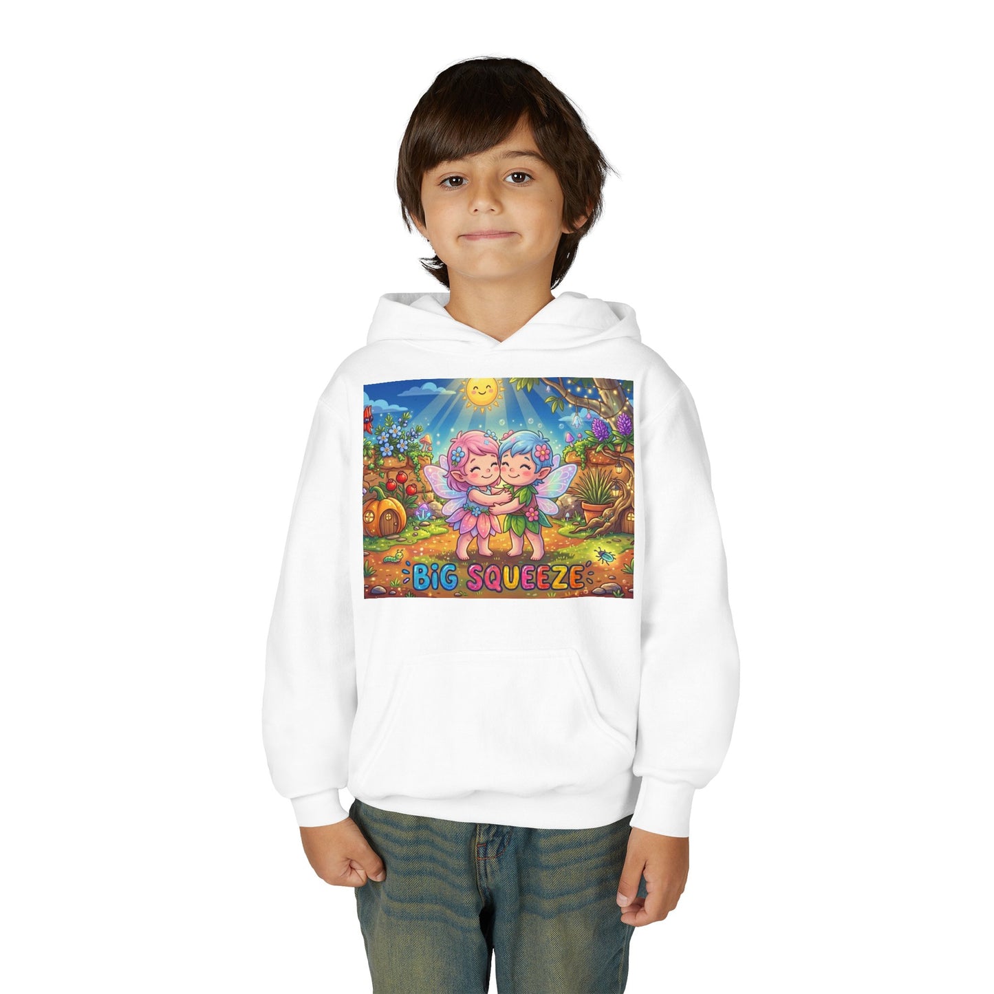 Big Squeeze Fairy Youth Heavy Blend Hooded Sweatshirt