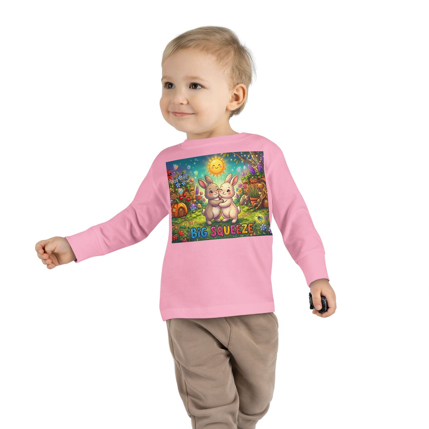 Big Squeeze Bunny Toddler Long Sleeve Tee