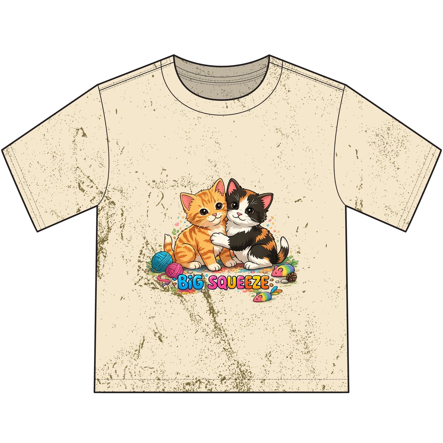 Big Squeeze Kitten Heavyweight Color Blast Youth T-Shirt