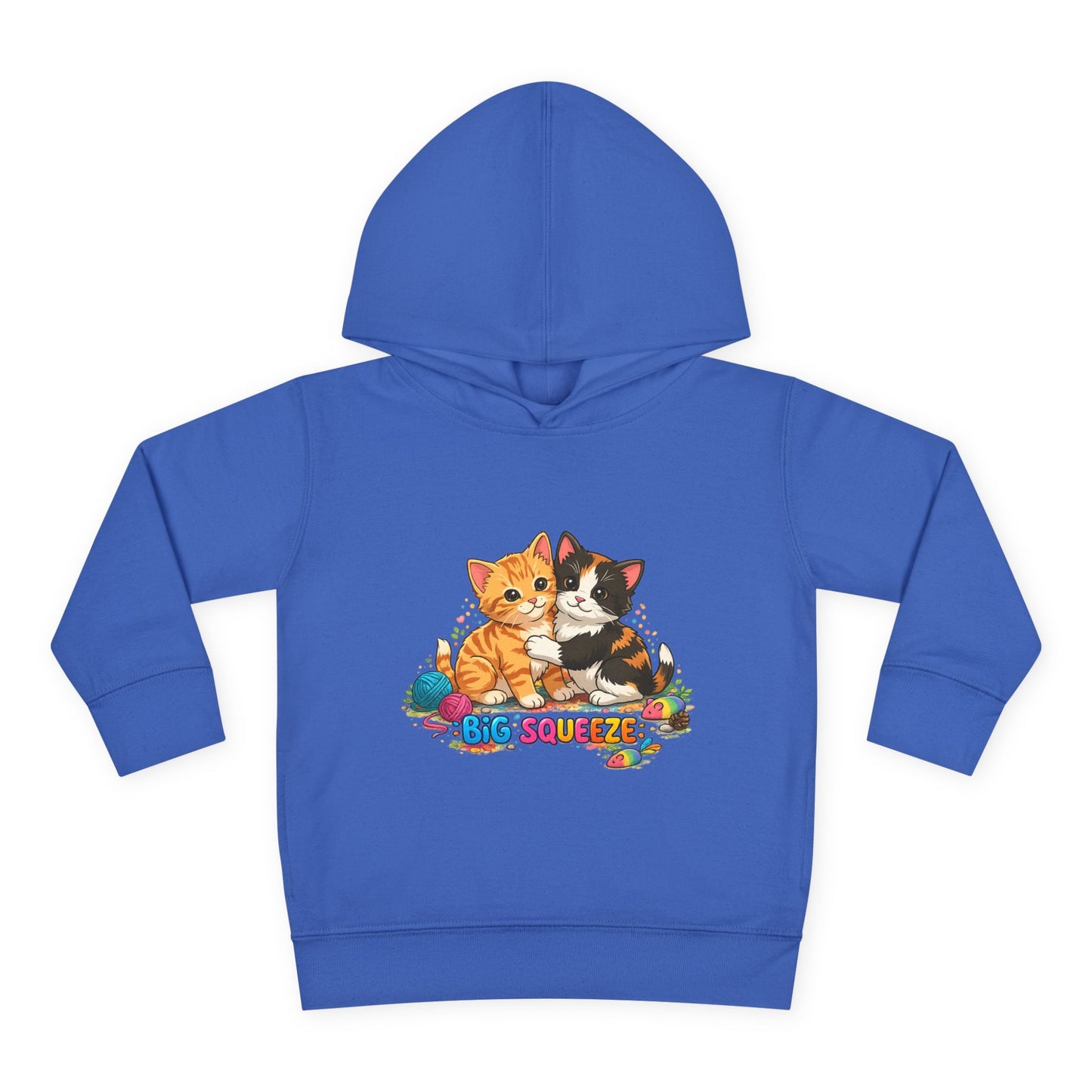 Big Squeeze Kitten Toddler Pullover Fleece Hoodie