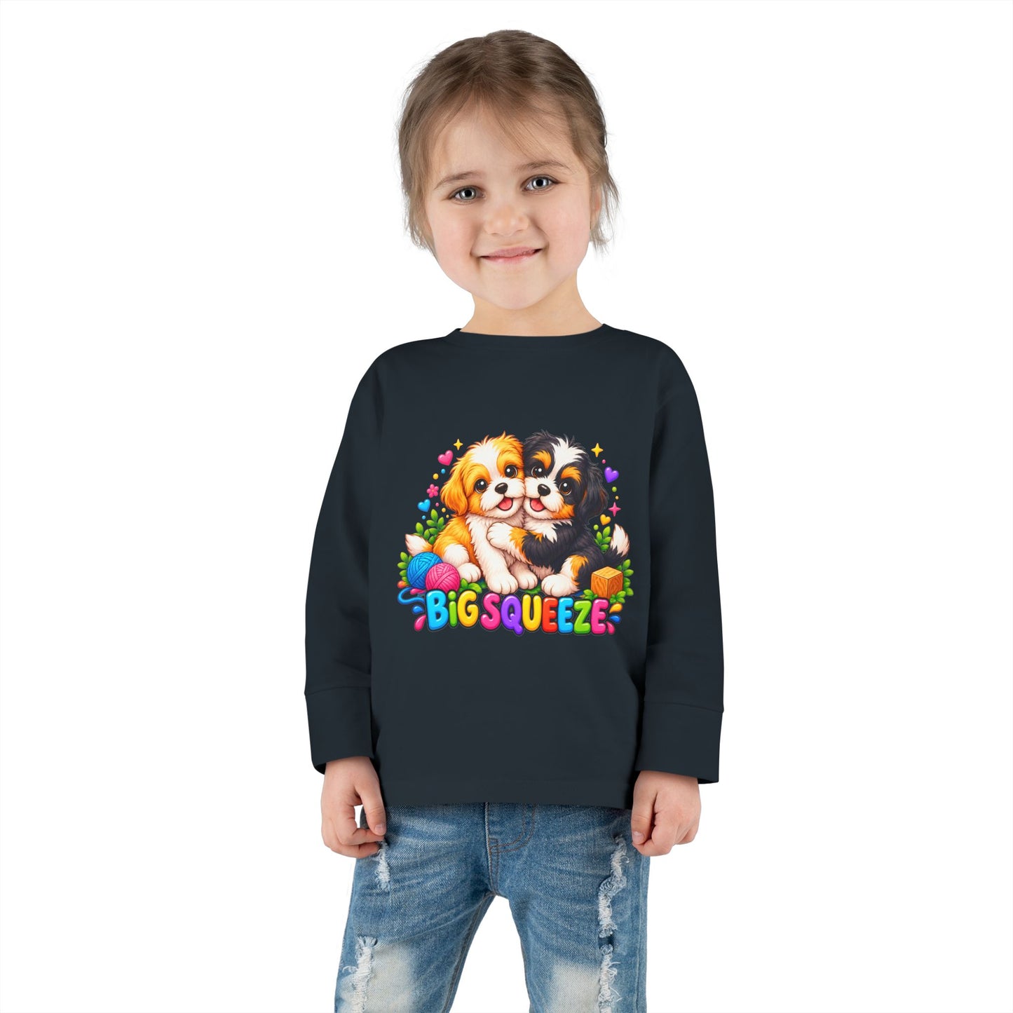 Big Squeeze Shih Tzu Toddler Long Sleeve Tee