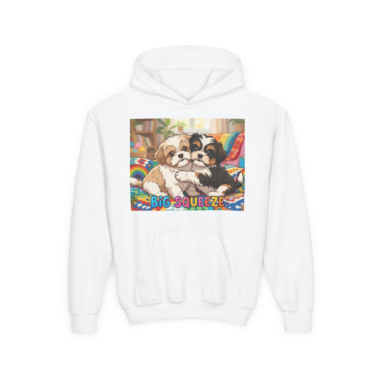 Big Squeeze Shih Tzu Youth Heavy Blend Hooded Sweatshirt