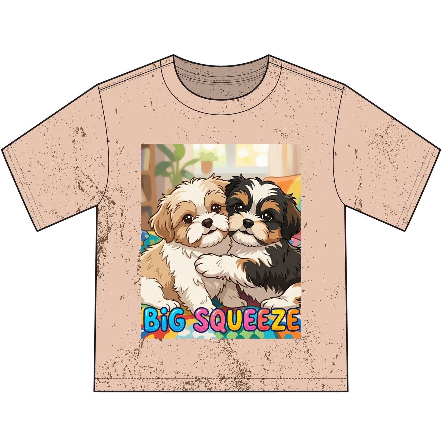 Big Squeeze Shih Tzu Heavyweight Color Blast Youth T-Shirt