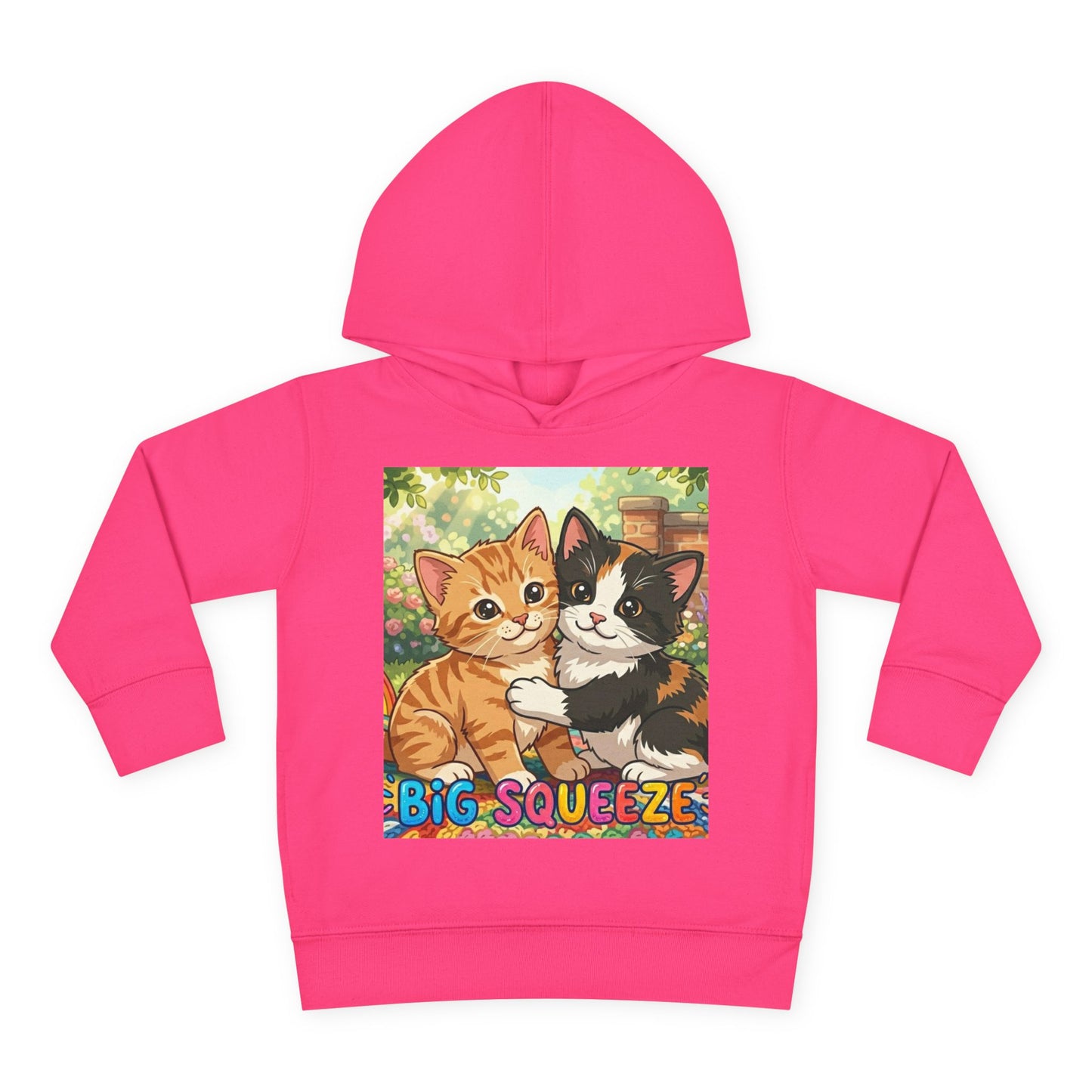 Big Squeeze Kitten Toddler Pullover Fleece Hoodie