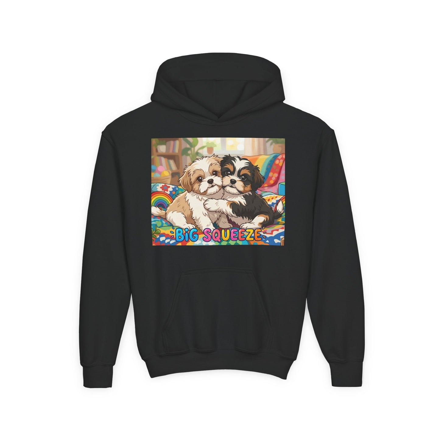 Big Squeeze Shih Tzu Youth Heavy Blend Hooded Sweatshirt