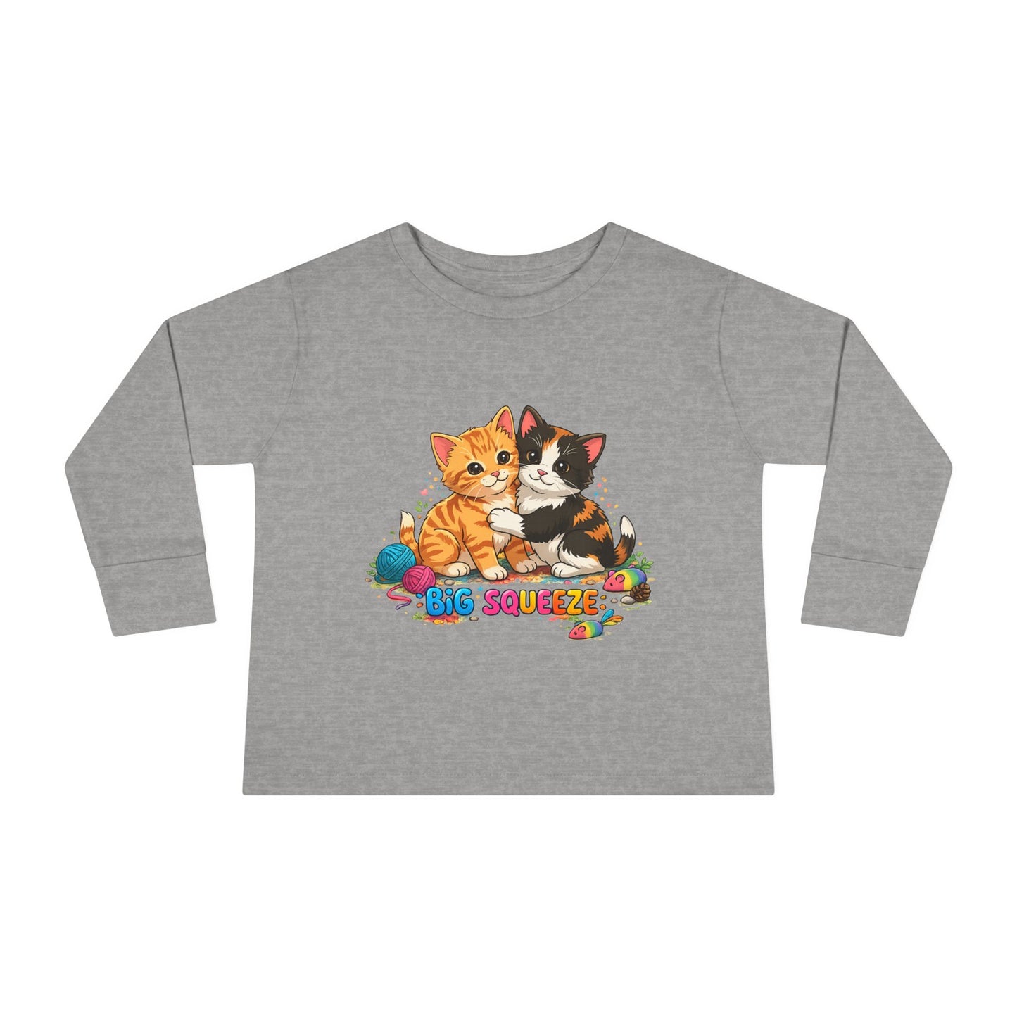 Big Squeeze Kitten Toddler Long Sleeve Tee