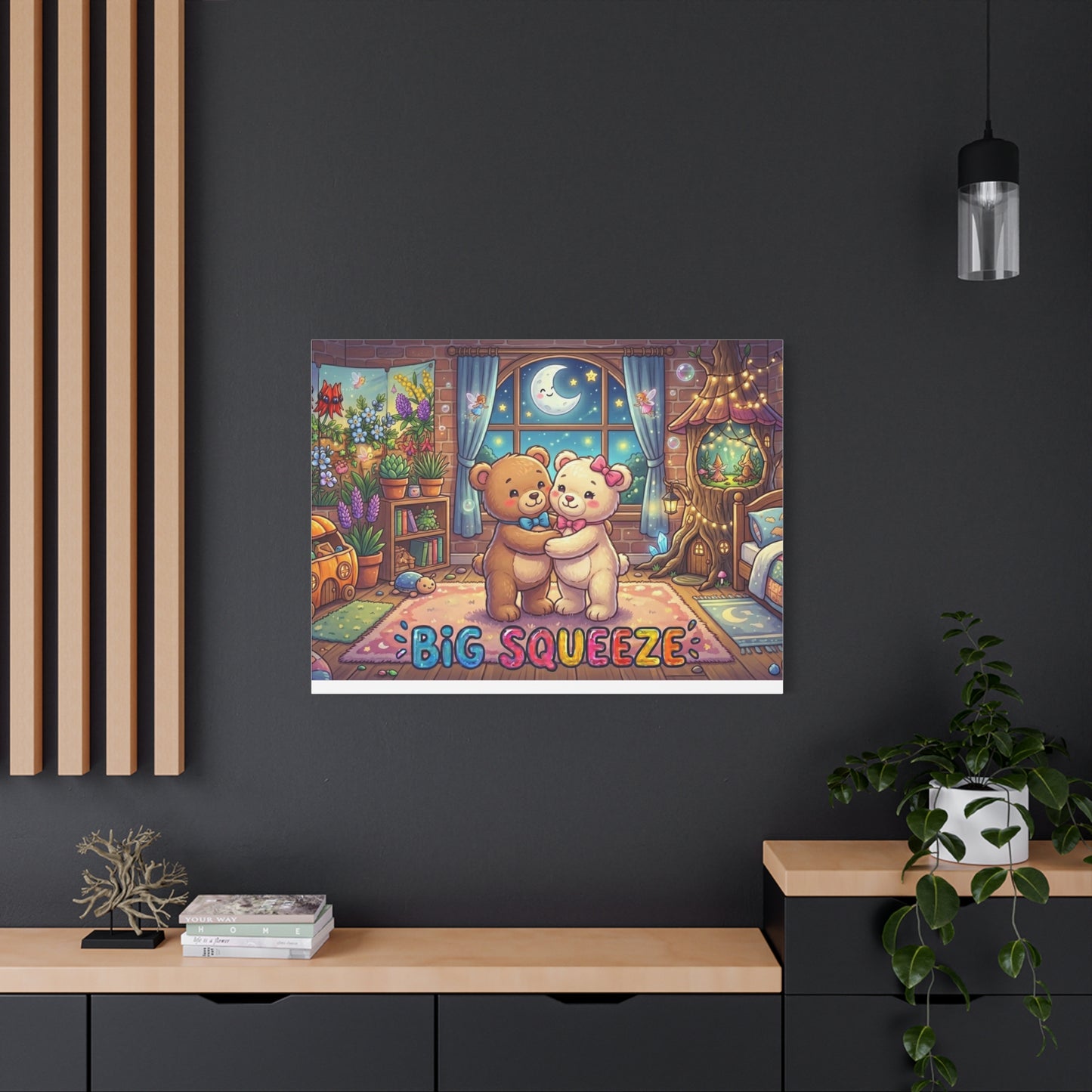 Big Squeeze Teddy Classic Canvas