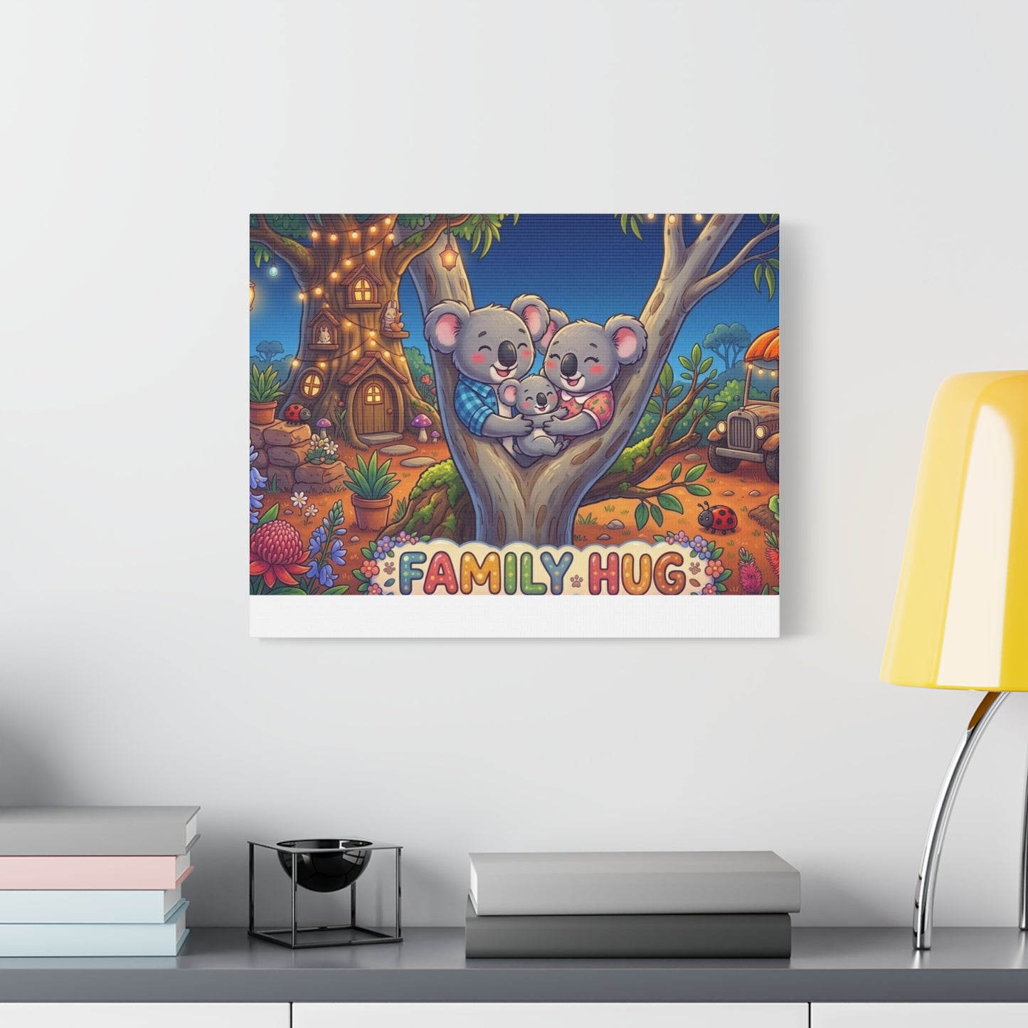 Family Hug Koala Classic Canvas