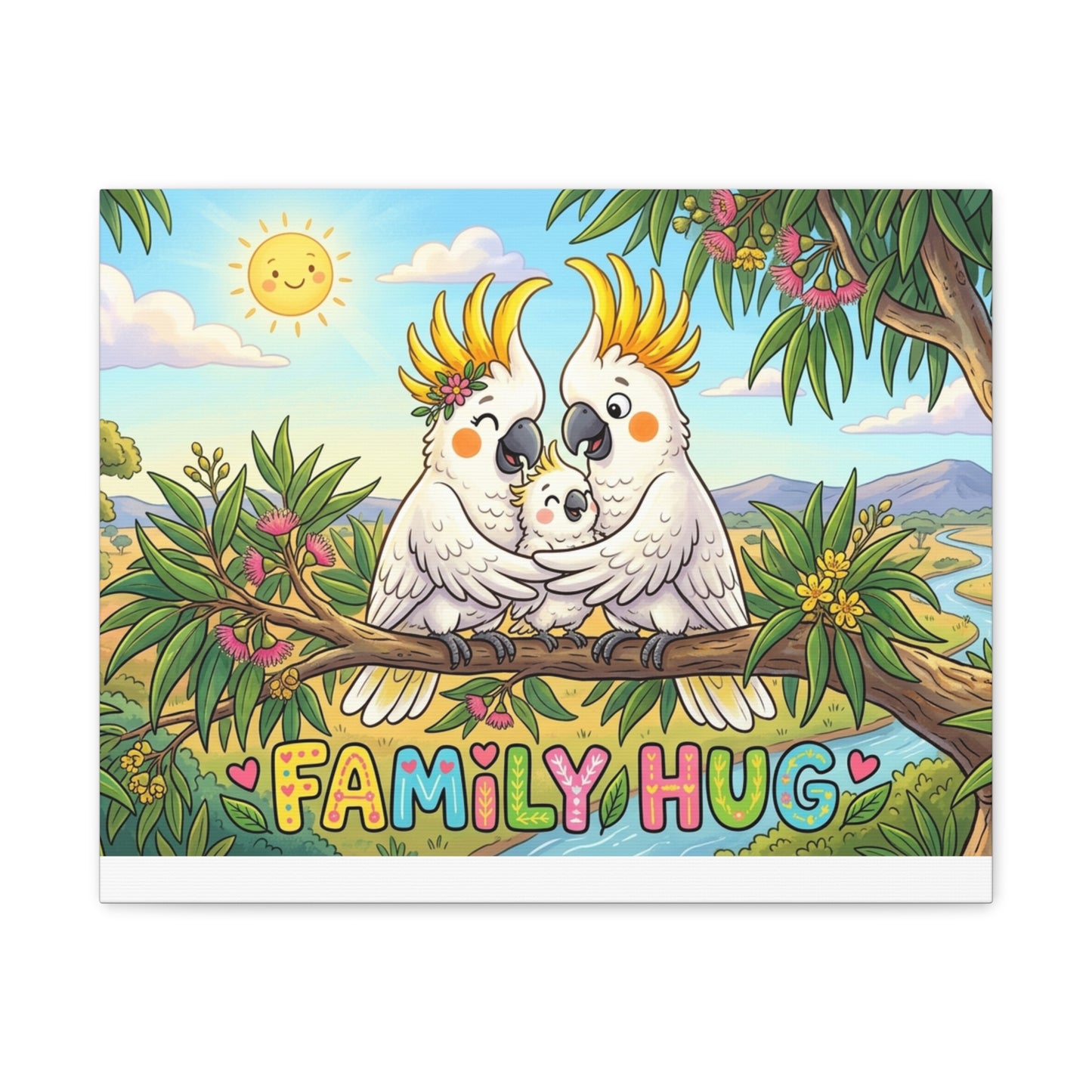 Family Hug Cockatoo Classic Canvas