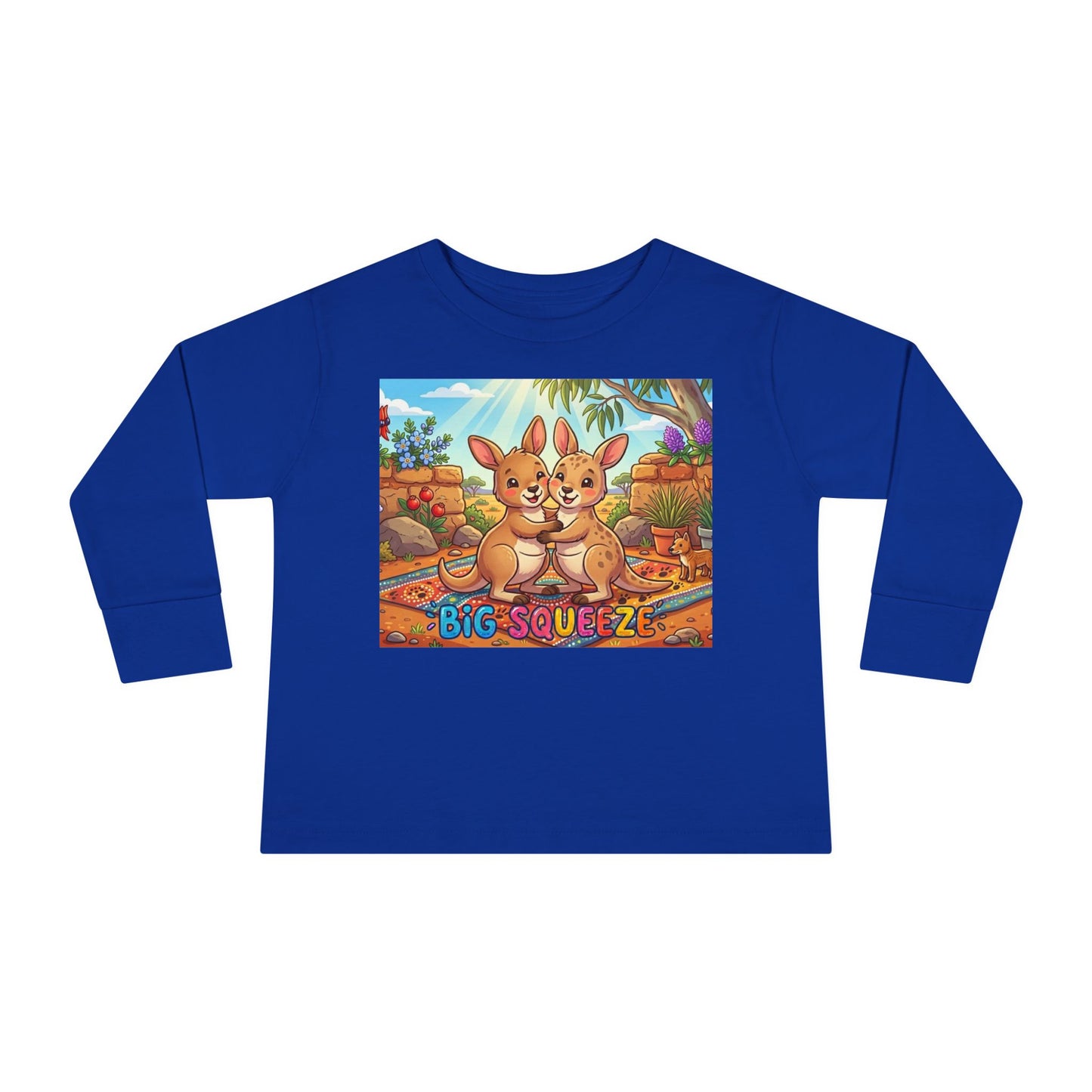 Big Squeeze Kangaroo Toddler Long Sleeve Tee