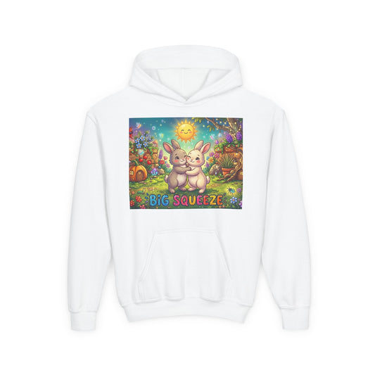 Big Squeeze Bunny Youth Heavy Blend Hooded Sweatshirt