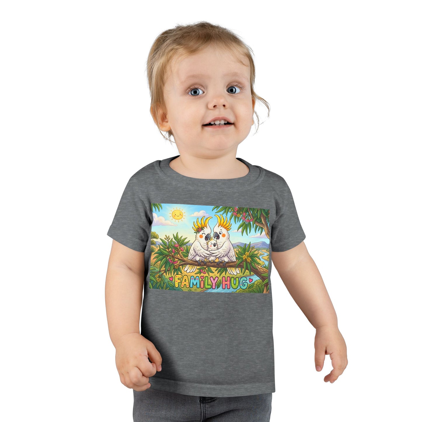 Family Hug Cockatoo Toddler T-shirt