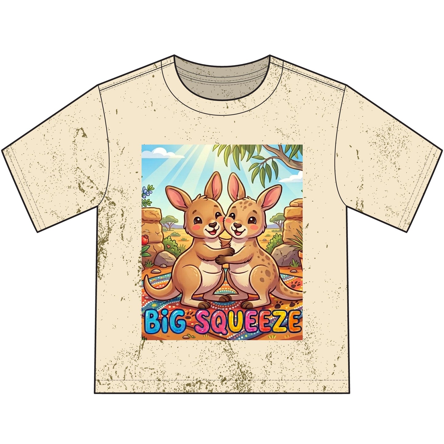 Big Squeeze Kangaroo Heavyweight Color Blast Youth T-Shirt