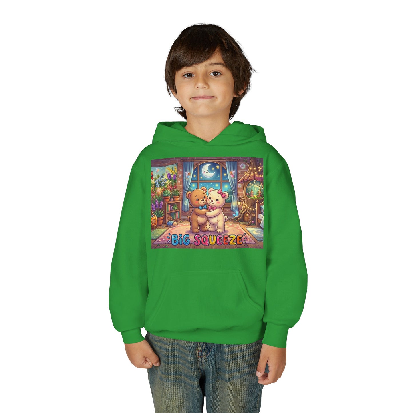 Big Squeeze Teddy Youth Heavy Blend Hooded Sweatshirt
