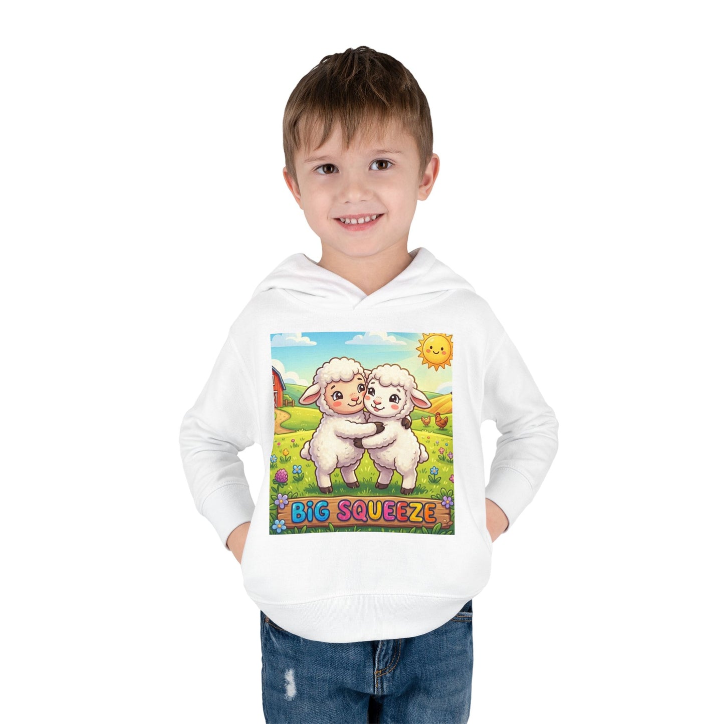 Big Squeeze Lamb Toddler Pullover Fleece Hoodie