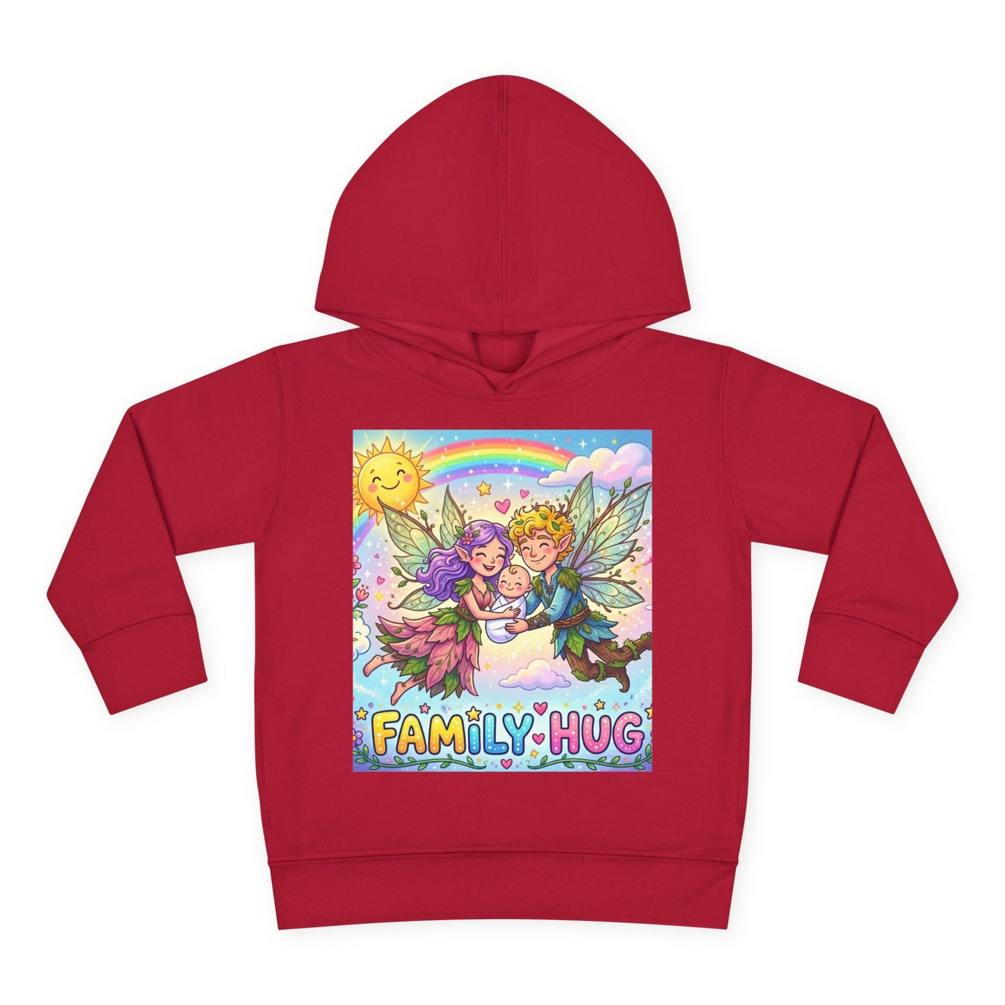 Family Hug Fairy Toddler Pullover Fleece Hoodie