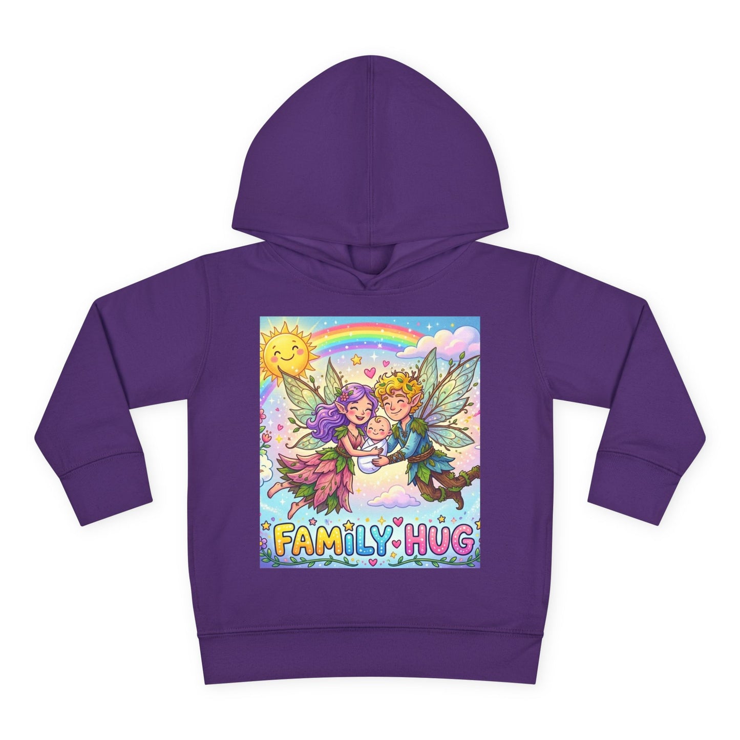 Family Hug Fairy Toddler Pullover Fleece Hoodie