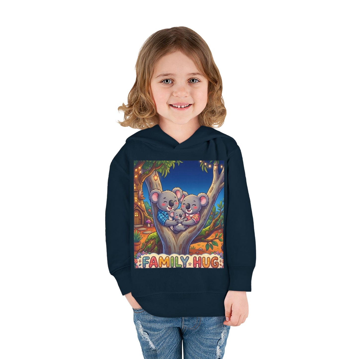 Family Hug Koala Toddler Pullover Fleece Hoodie