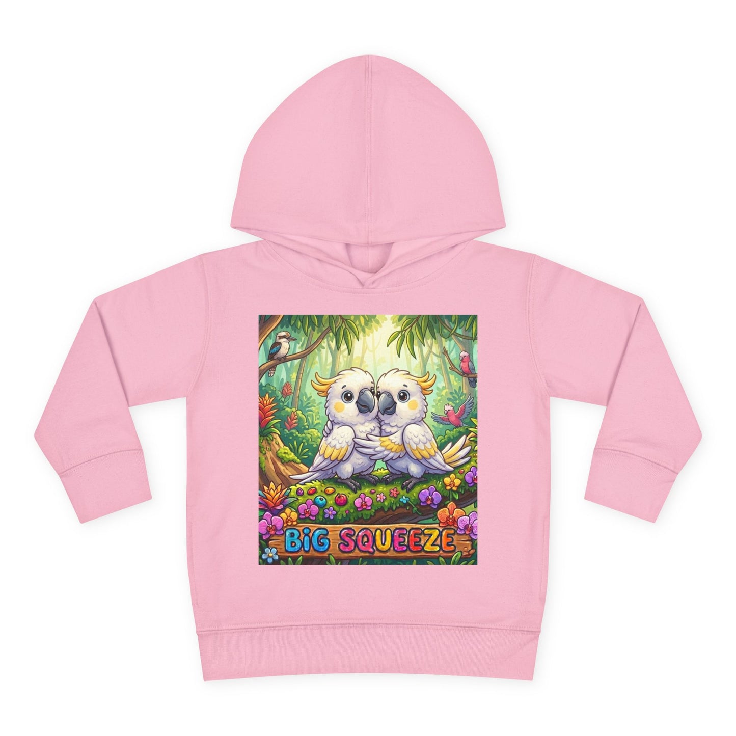 Big Squeeze Cockatoo Toddler Pullover Fleece Hoodie