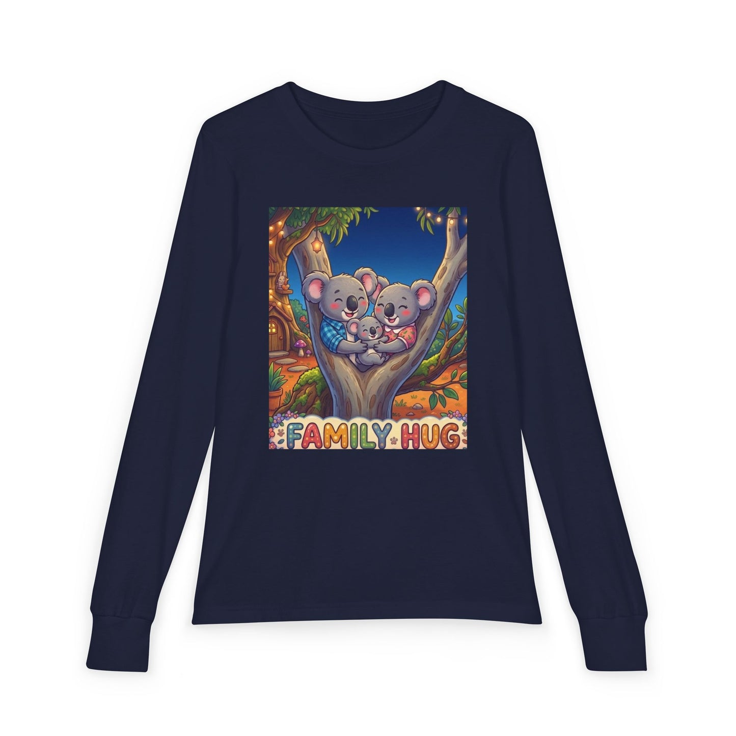 Family Hug Koala Youth Jersey Long Sleeve Tee
