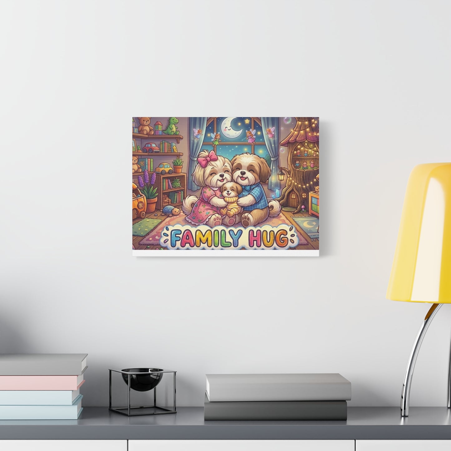 Family Hug Shih Tzu Classic Canvas