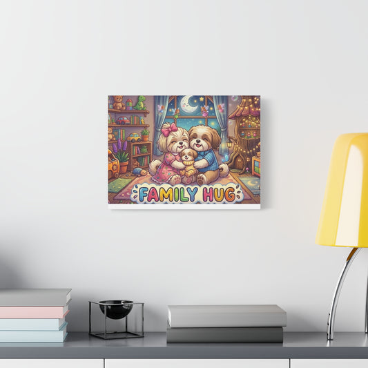 Family Hug Shih Tzu Classic Canvas