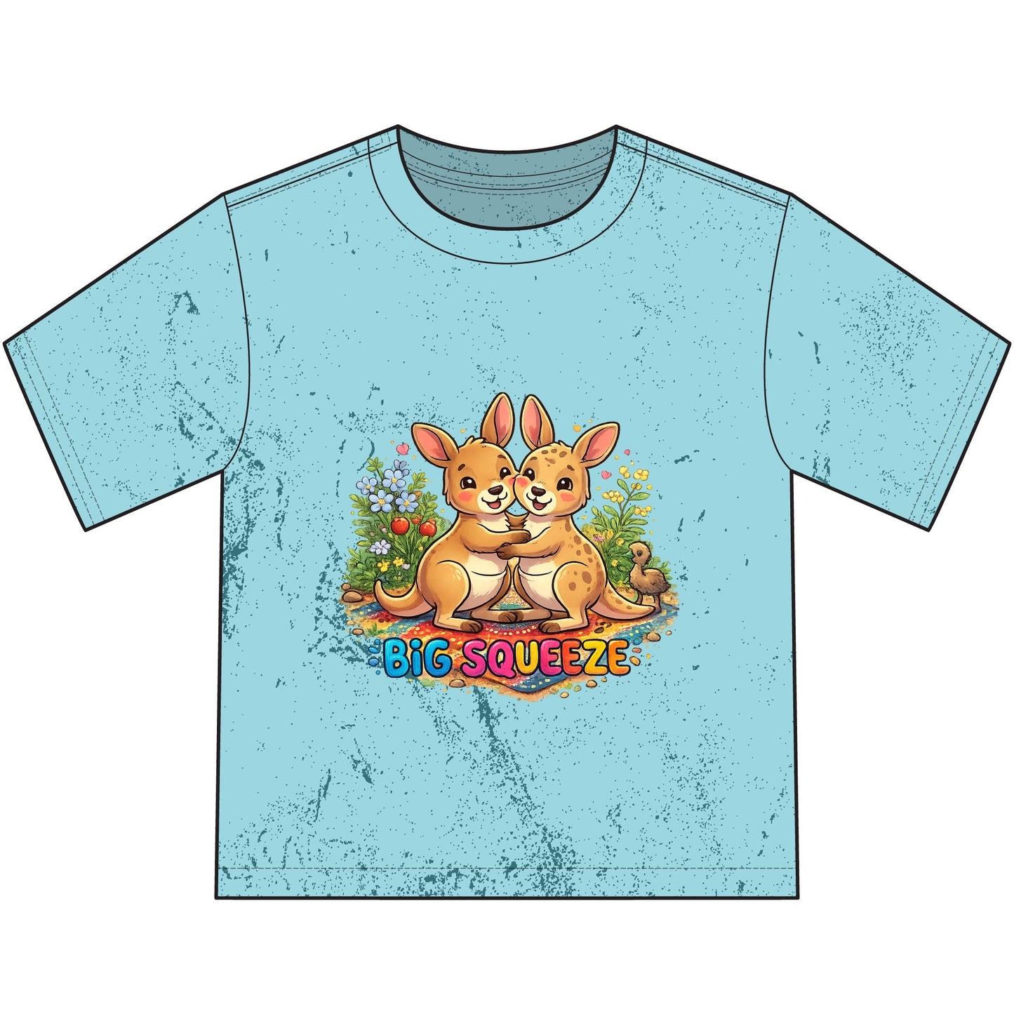 Big Squeeze Kangaroo Heavyweight Color Blast Youth T-Shirt