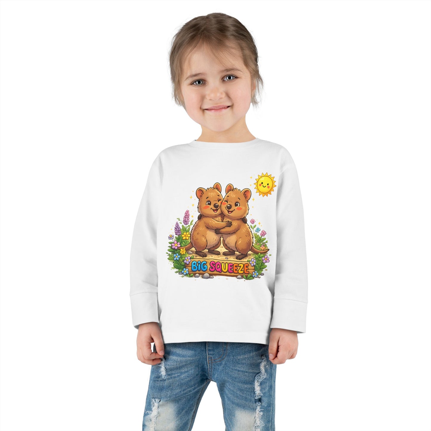 Big Squeeze Quokka Toddler Long Sleeve Tee