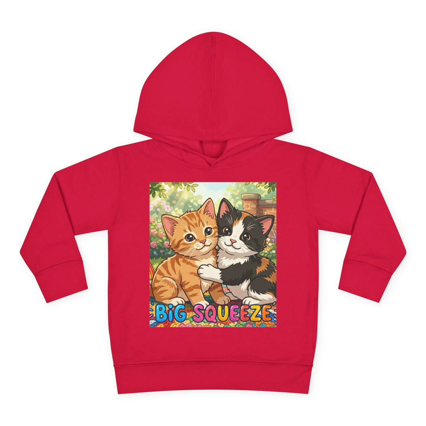 Big Squeeze Kitten Toddler Pullover Fleece Hoodie