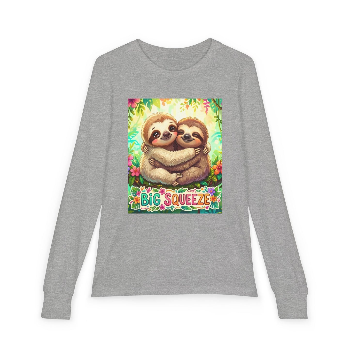Big Squeeze Sloth Youth Jersey Long Sleeve Tee
