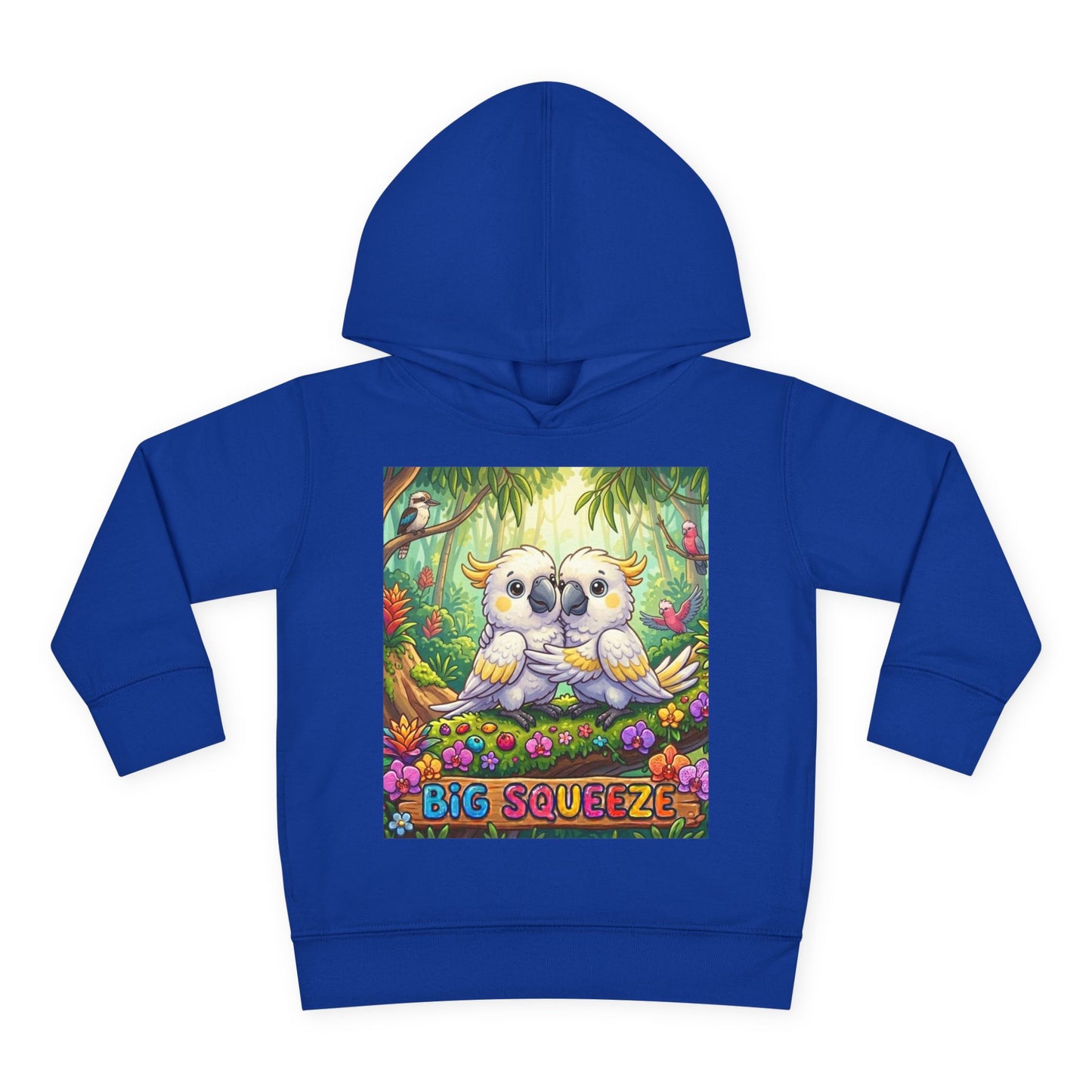 Big Squeeze Cockatoo Toddler Pullover Fleece Hoodie