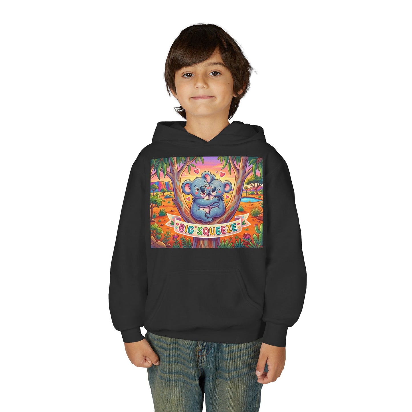 Big Squeeze Koala Youth Heavy Blend Hooded Sweatshirt
