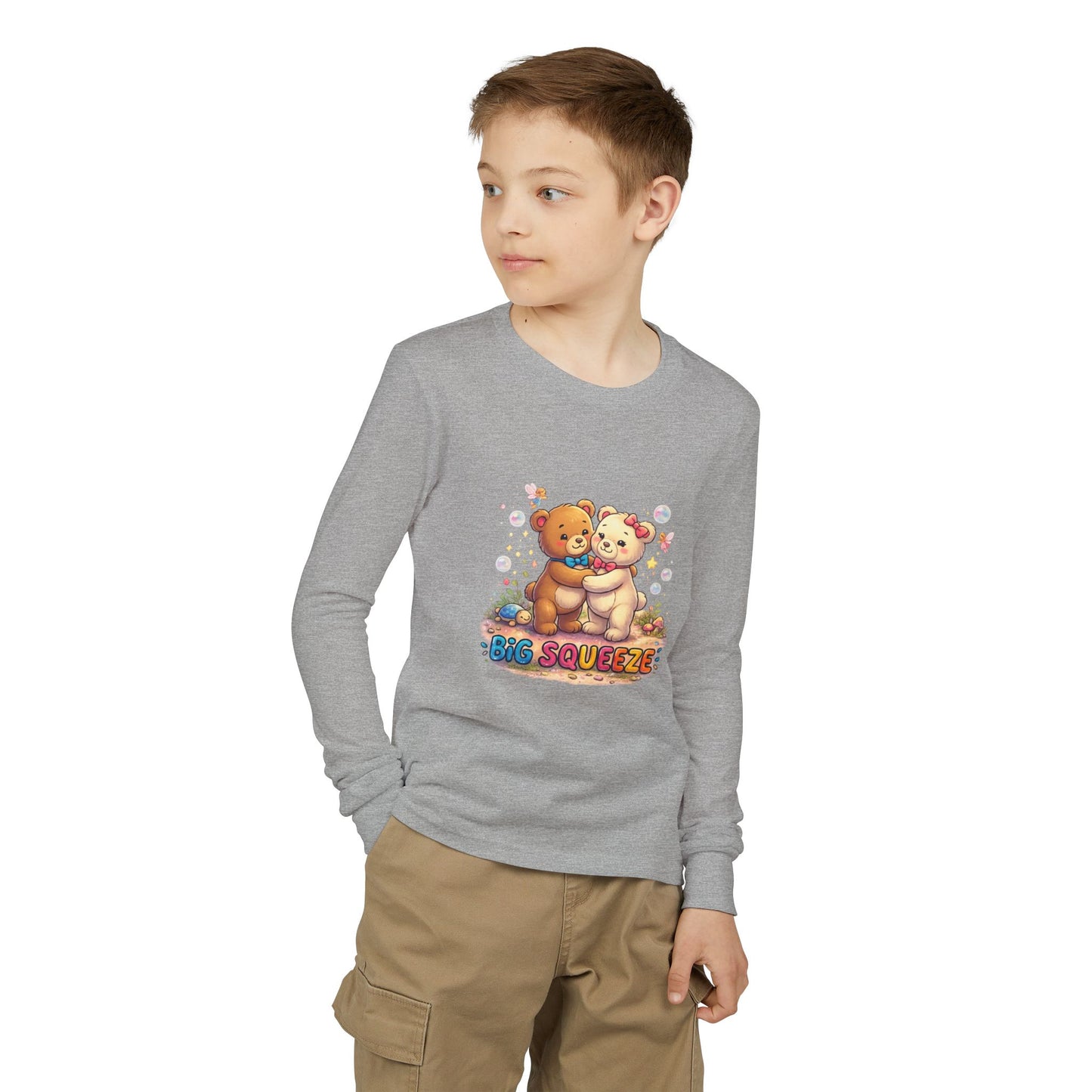 Big Squeeze Teddy Youth Jersey Long Sleeve Tee