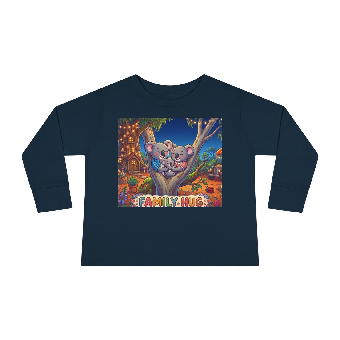 Family Hug Koala Toddler Long Sleeve Tee