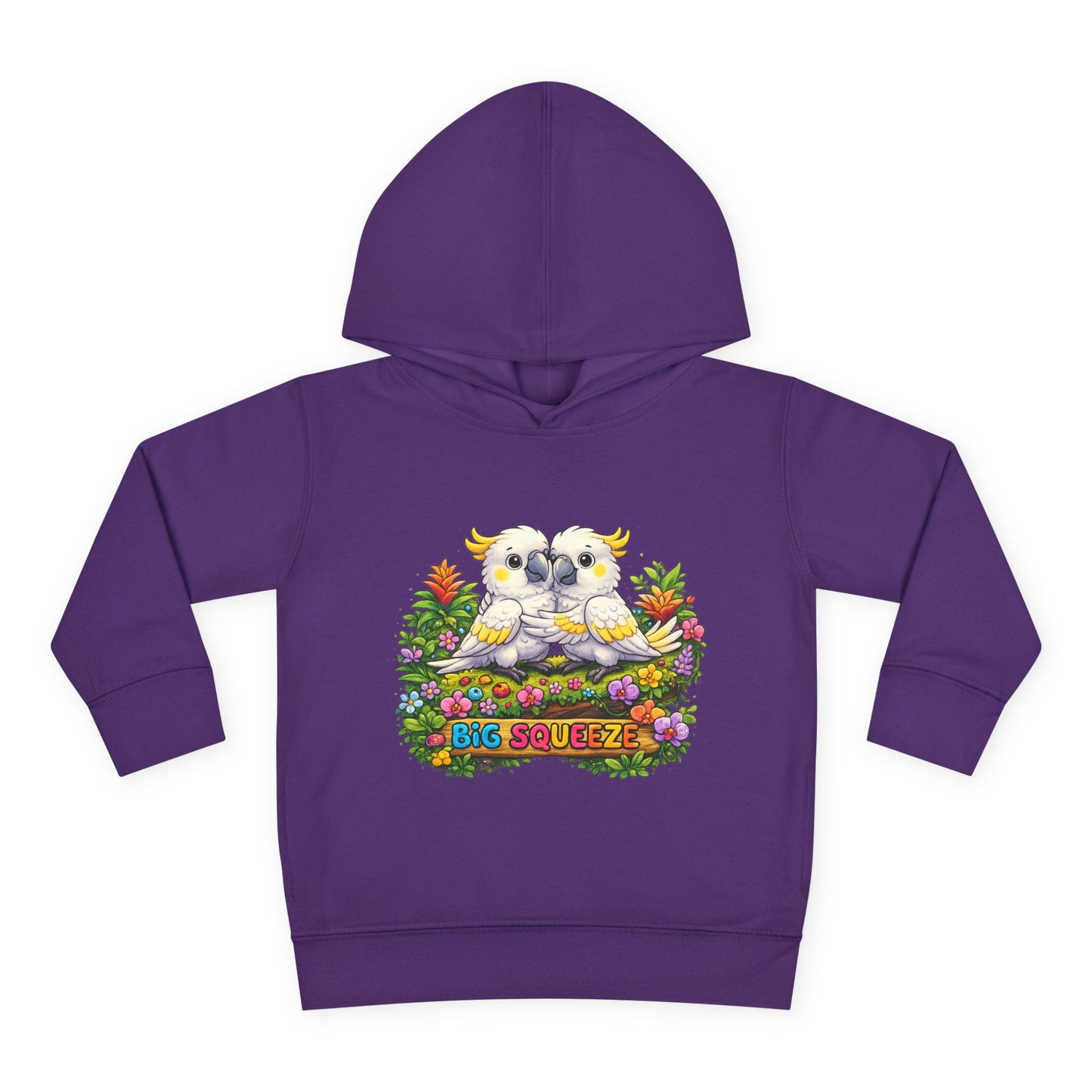 Big Squeeze Cockatoo Toddler Pullover Fleece Hoodie