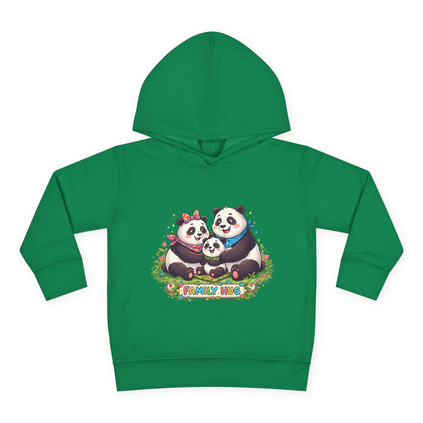 Family Hug Panda Toddler Pullover Fleece Hoodie