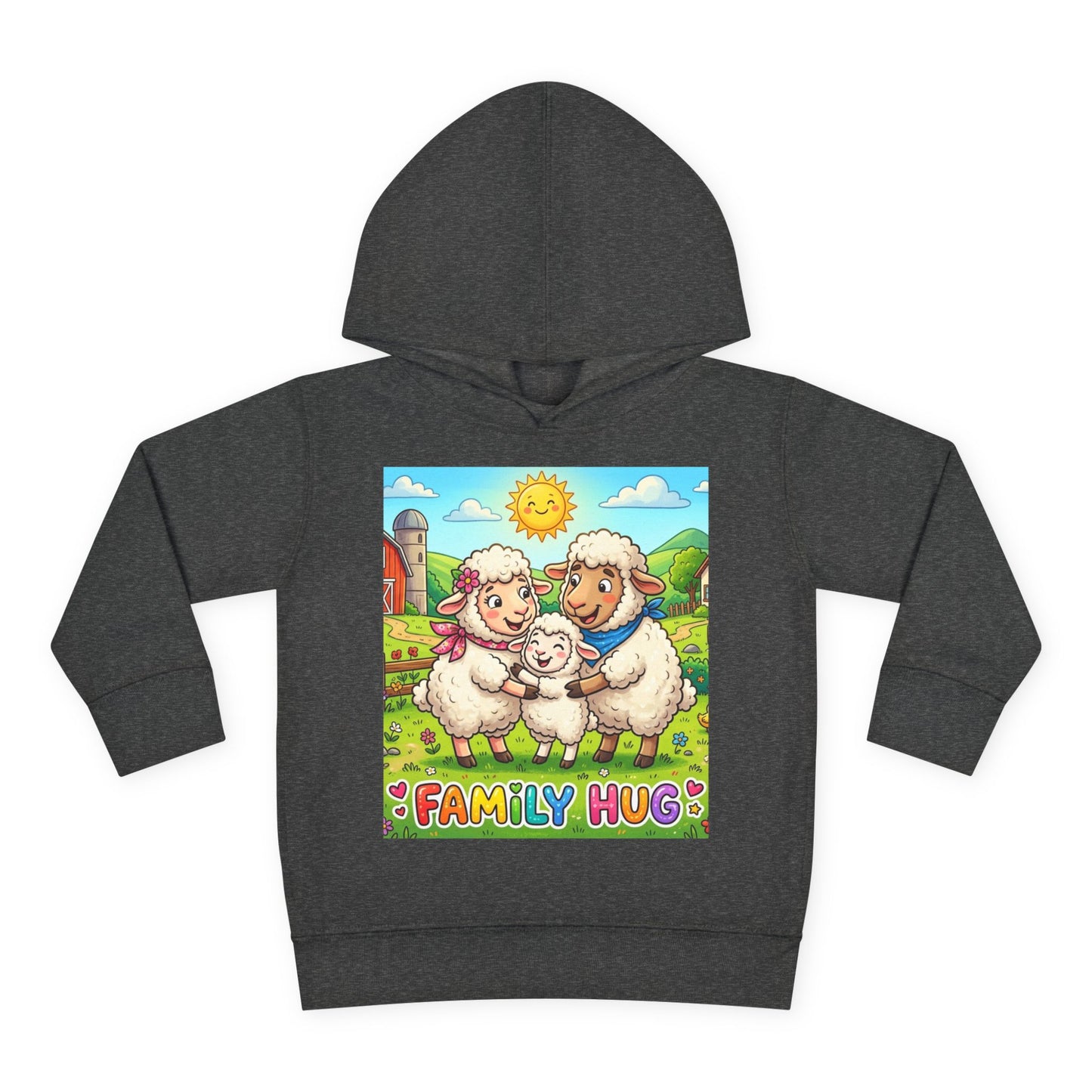 Family Hug Lamb Toddler Pullover Fleece Hoodie